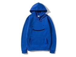 Moletom com capuz 2026 unissex estilo Harajuku Streetwear, moda casual, tamanhos grandes asiáticos (XXG), azul.