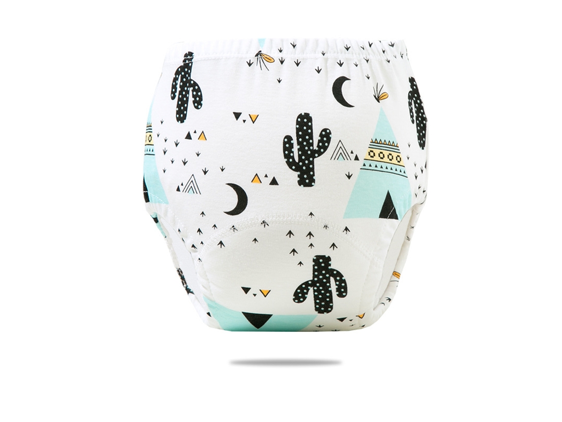 Pañales lavables para bebé, calzoncillos de entrenamiento, talla 100, Cactus Siurn (aptos para gatos de 16 a 26 años)