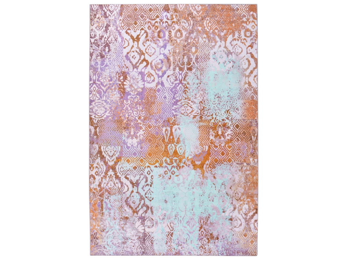 Tapete Oriental De Tecelagem Plana Beliani Zenvira De Poliéster Multicolor 200x300