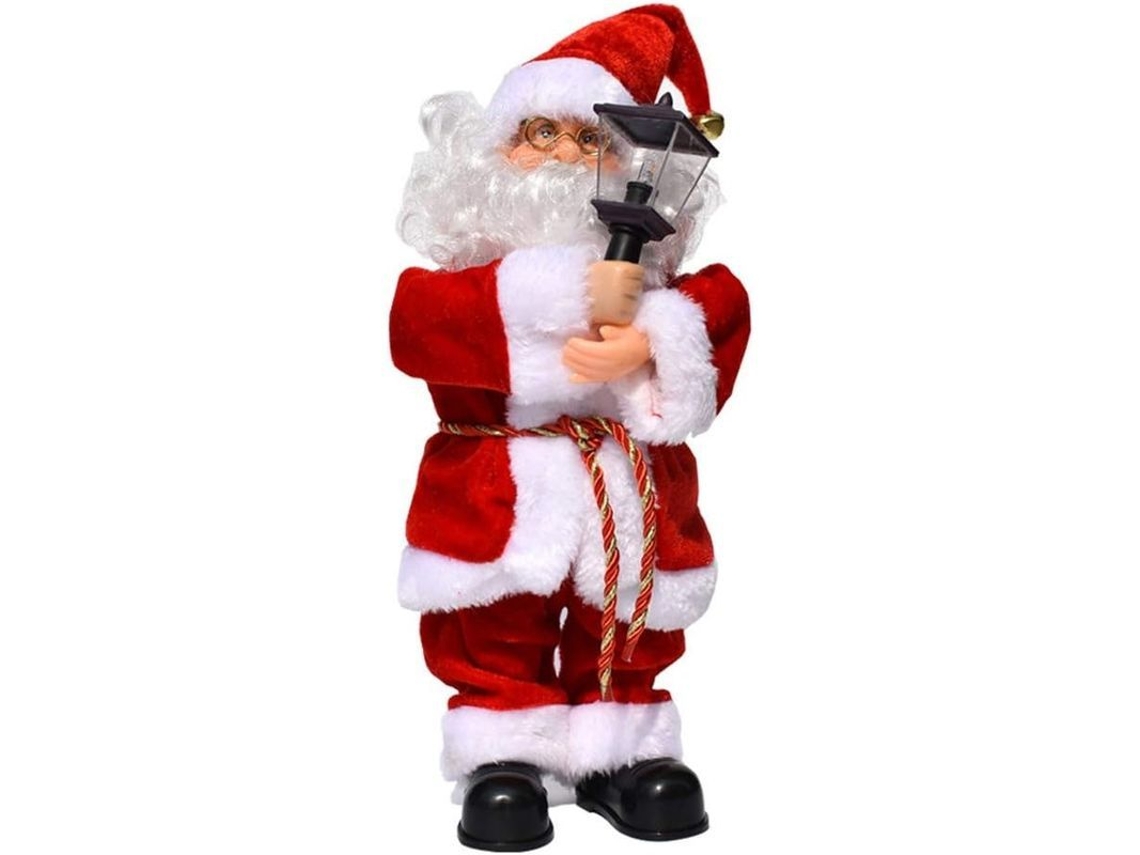 Papá Noel Eléctrico Que Canta Y Baila Con Luces, Muñeco Navideño Musical 2025 Decorativo A Pilas