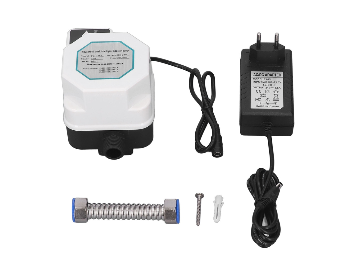 Bomba De Pressão Aumentadora 24v 75w Abs Automática Silenciosa G1/2 Para Ducha, Casa, Jardim, Eu 100-240v