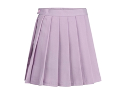 Falda De Tenis Plisada Para Niña Mystdiy - Tejido 70% Poliéster 30% Algodón, Tallas Xs A 3xl