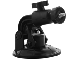 Soporte para cámara de acción con ventosa para coche, soporte para cámara con ventosa, soporte para cámara de acción para coche, ABS negro Jortmrd