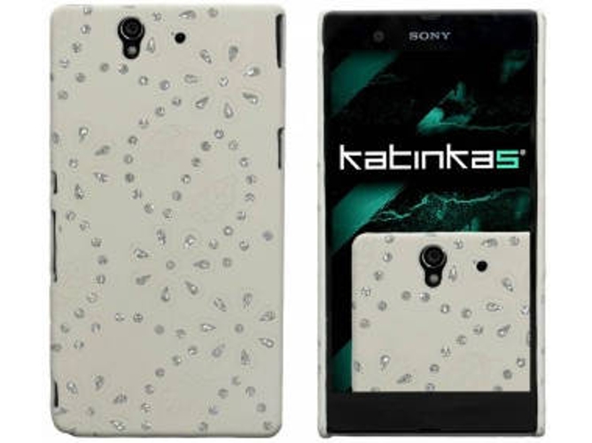 Carcasa Sony Xperia Z KATINKAS Diamonds Design Cover f/ Sony Xperia Z Blanco