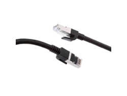 Force Power Cable Ethernet RJ45 trenzado doble blindaje S/FTP Macho/Macho 10m Negro