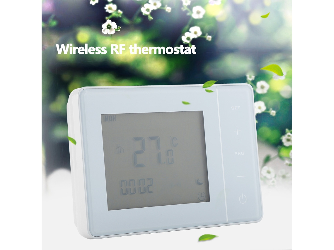 Termostato Digital De Calefacción Inalámbrico Programable Controlador De Temperatura Hy01rf