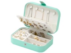 Caja de joyas de cuero pequeña y portátil para viajes Kofihety