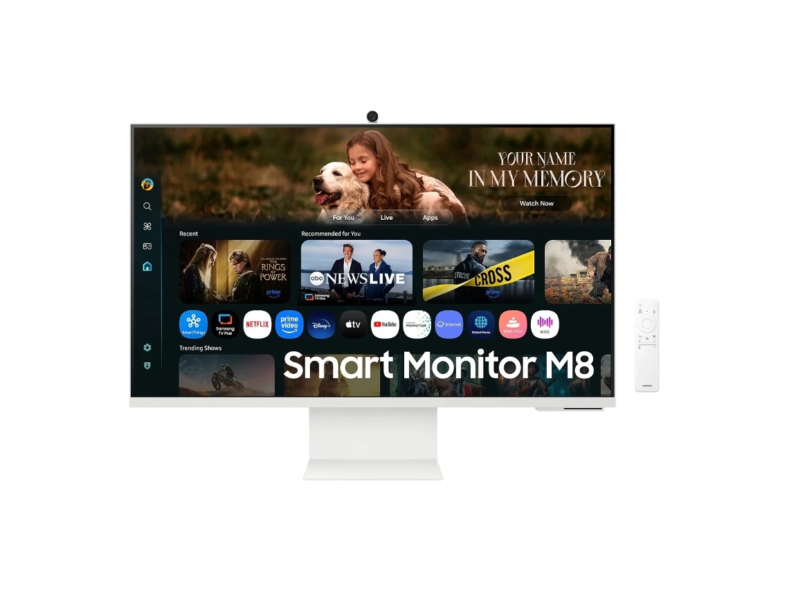 Monitor Samsung M8 M80f 32 VA 4K UHD 60 Hz Cámara web Blanco (2025)