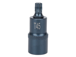 Punta De Destornillador De Estrella S2, Acero Aleado Resistente A La Oxidación, Alta Precisión, Recubrimiento Azul, 1/2x55xt45