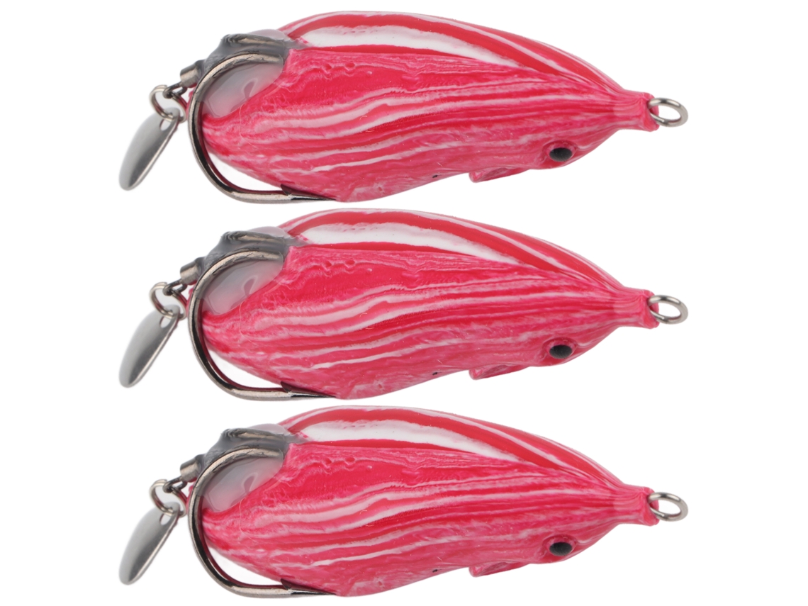 3 Señuelos Artificiales De Cabeza De Serpiente Suave Con Lentejuelas, 7 Cm, 55 G, Para Pesca.
