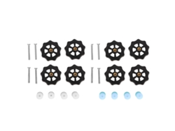 Pieza De Nivelación De Cama Caliente Para Impresora 3d, Rueda De Pulgar M4, Estabilidad Y Resistencia, Para Ender 5 Plus, Blanco Y Negro
