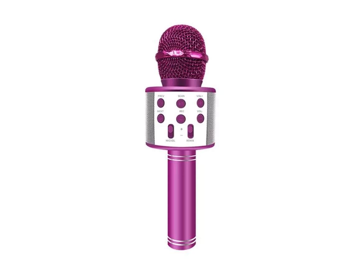Micrófono Karaoke Inalámbrico Rosa (Edad mínima recomendada: 4 años) SIURN