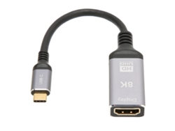 Adaptador De Interfaz Multimedia Hd Usb C Macho A Hembra Compatible Con 8k 60hz 4k 120hz Hdr Plug And Play