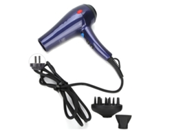 Secador De Pelo De Potencia Fuerte 4 Velocidades Ajustables Herramientas De Peinado Hogar Azul Plug Us 110v
