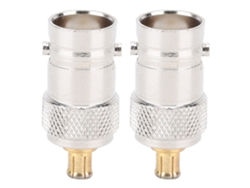 2 Adaptadores Coaxiales Rf, Convertidor De Conector Hembra Bmc A Macho Mcx.