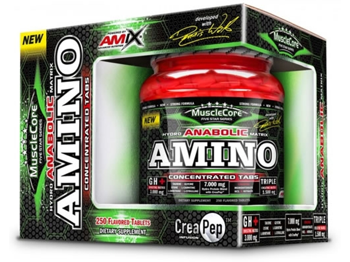 Complemento Alimentar AMIX MUSCLECORE Anabolic Amino With Crea Pep 250 Tabl