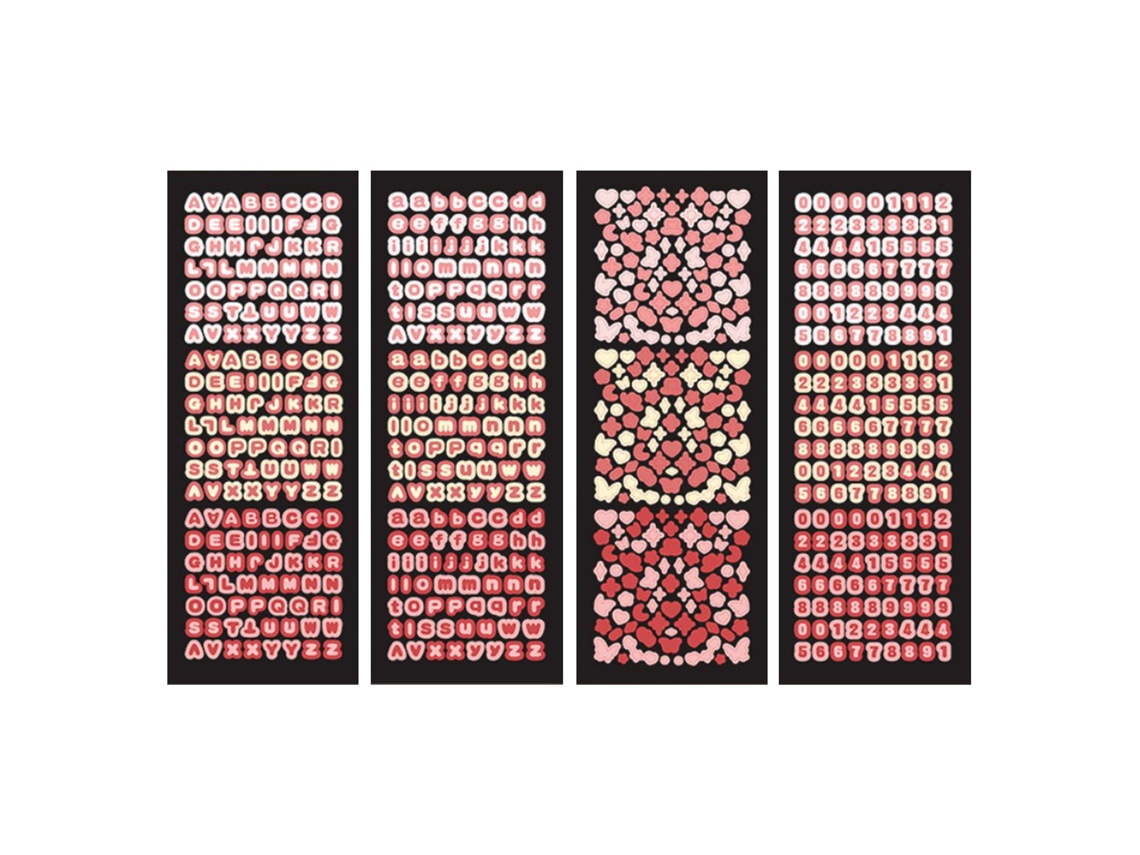 4 Hojas Pegatinas Laser Kpop Para Tarjetas Bonitas Compactas Alta Adhesión Decoración Scrapbooking