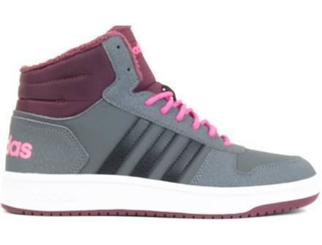 Zapatillas ADIDAS Hoops Mid 20 K Niños (38.6 - Gris)