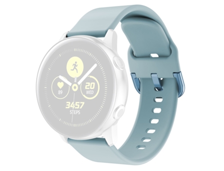 Correa de Silicona diseño de hebilla cuadrada para Samsung Galaxy Watch 5 40mm/44mm/Watch 5 Pro 45mm/Watch4 40mm/44mm/Watch4 Classic 42mm - azul cl...