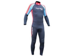 Fato Neoprene Manga Comprida Back Zip Full Elastic Azul Mkynay