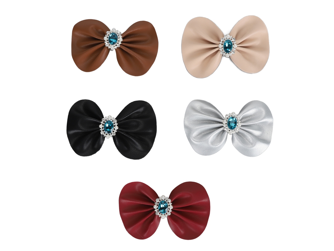 Elegantes Clips Decorativos Removibles Con Forma De Lazo De Diamantes De Imitación Para Zapatos, Ideales Para Manualidades.