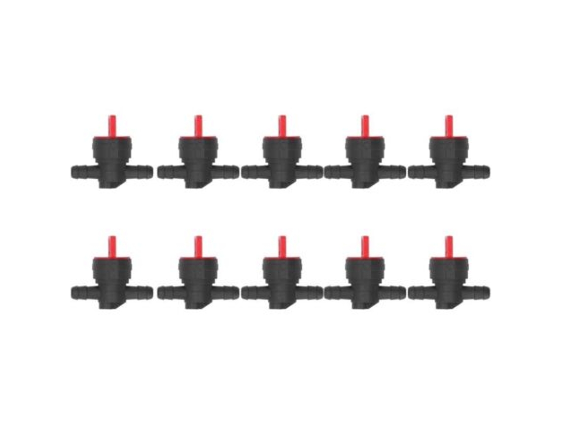 Pack Of 10 Fuel Shut-off Valves, 1/4" Inline Fuel Shut-off Valve, Small Motor On/off Fuel Tap For Lawn Tractor 494768 5091h 5091k 697947