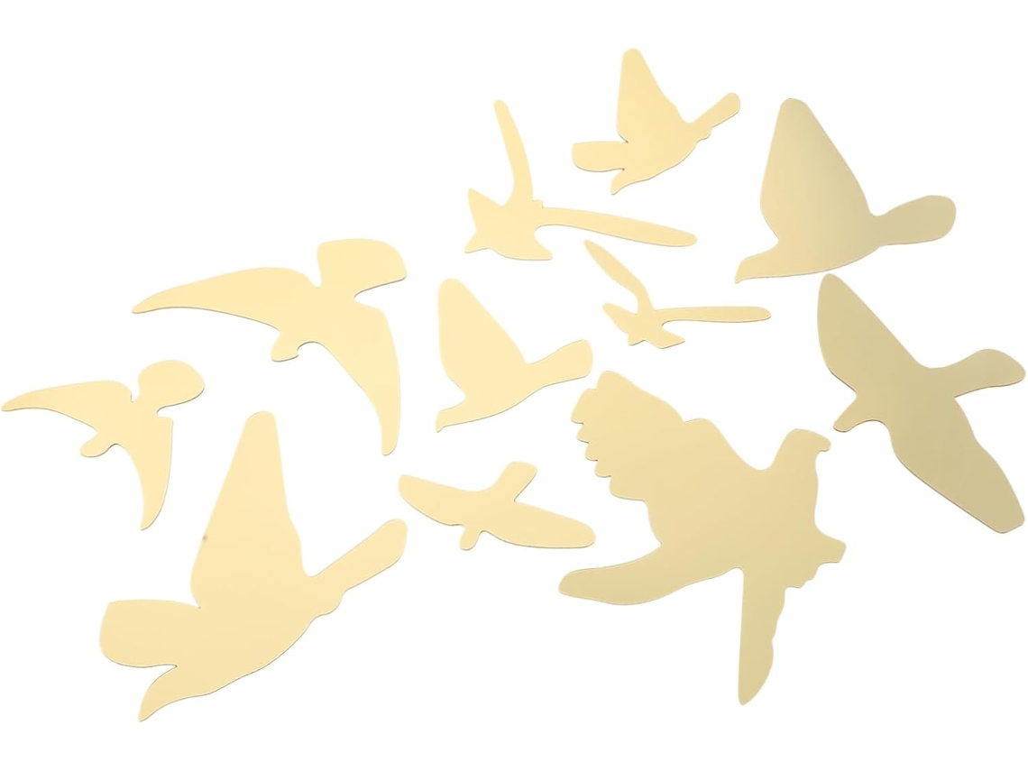 Juego De 11 Pegatinas Acrílicas De Pájaros Para Decoración De Pared.