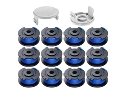 Paquete De 12 Carretes De Hilo Con 2 Tapas Para Desbrozadora Ryobi Ac14rl3a/ac14hca Henten Home