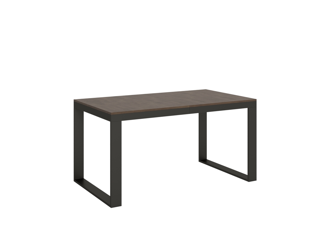 Mesa de Comedor ITAMOBY Tecno Evolution (90x160/264 - Paneles de Melamina - Nogal)