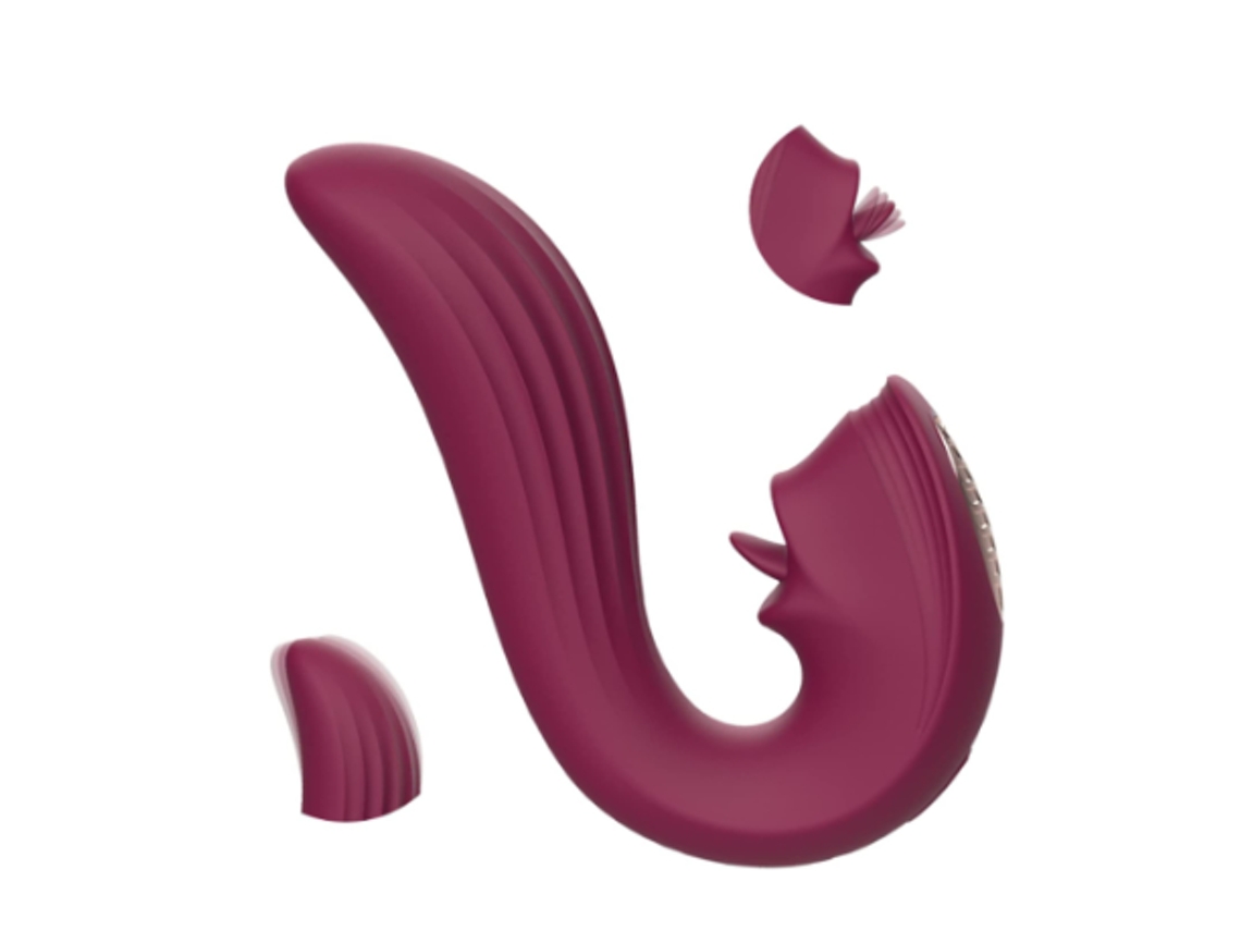 Vibrador de conejo para mujer, estimulador del punto G y clítoris, morado