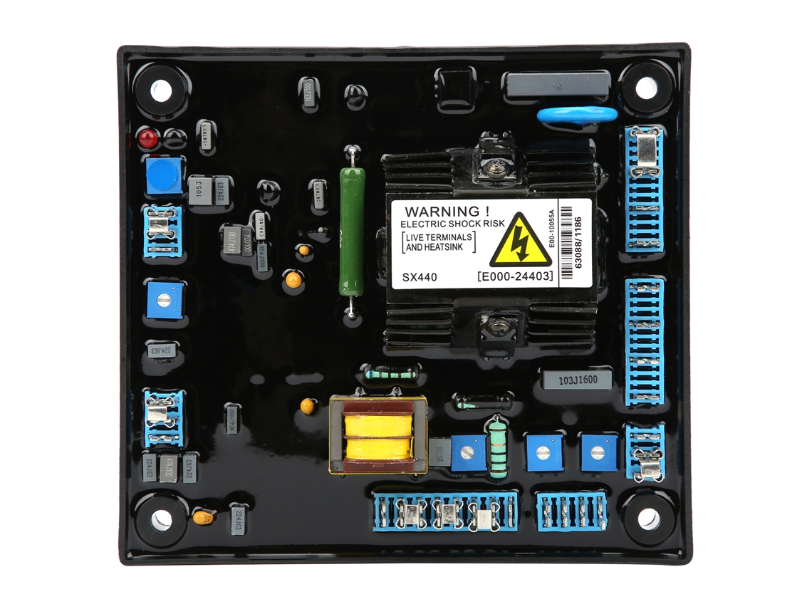 Regulador De Voltaje Avr Ajustable Estabilizador Para Generador Sin Escobillas Sx440