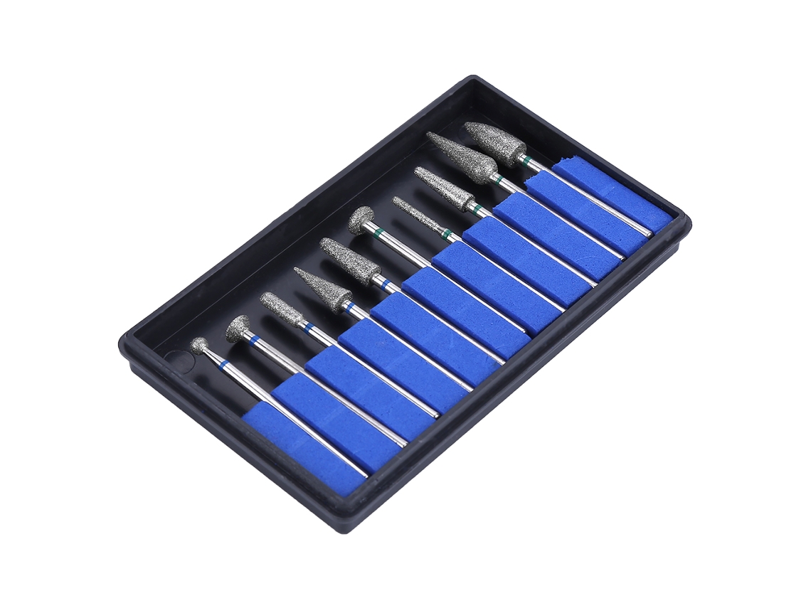 Juego de 10 cabezales de lijado dental naturales para pulir y afilar dientes, brocas tipo C de 2,35 mm.