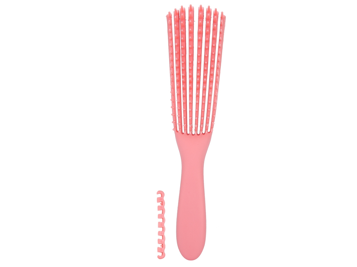 2026-peine Antiestático De Masaje Para Peluquería Profesional Forma Pulpo Rosa Peine De Estilismo Para Pelo Liso