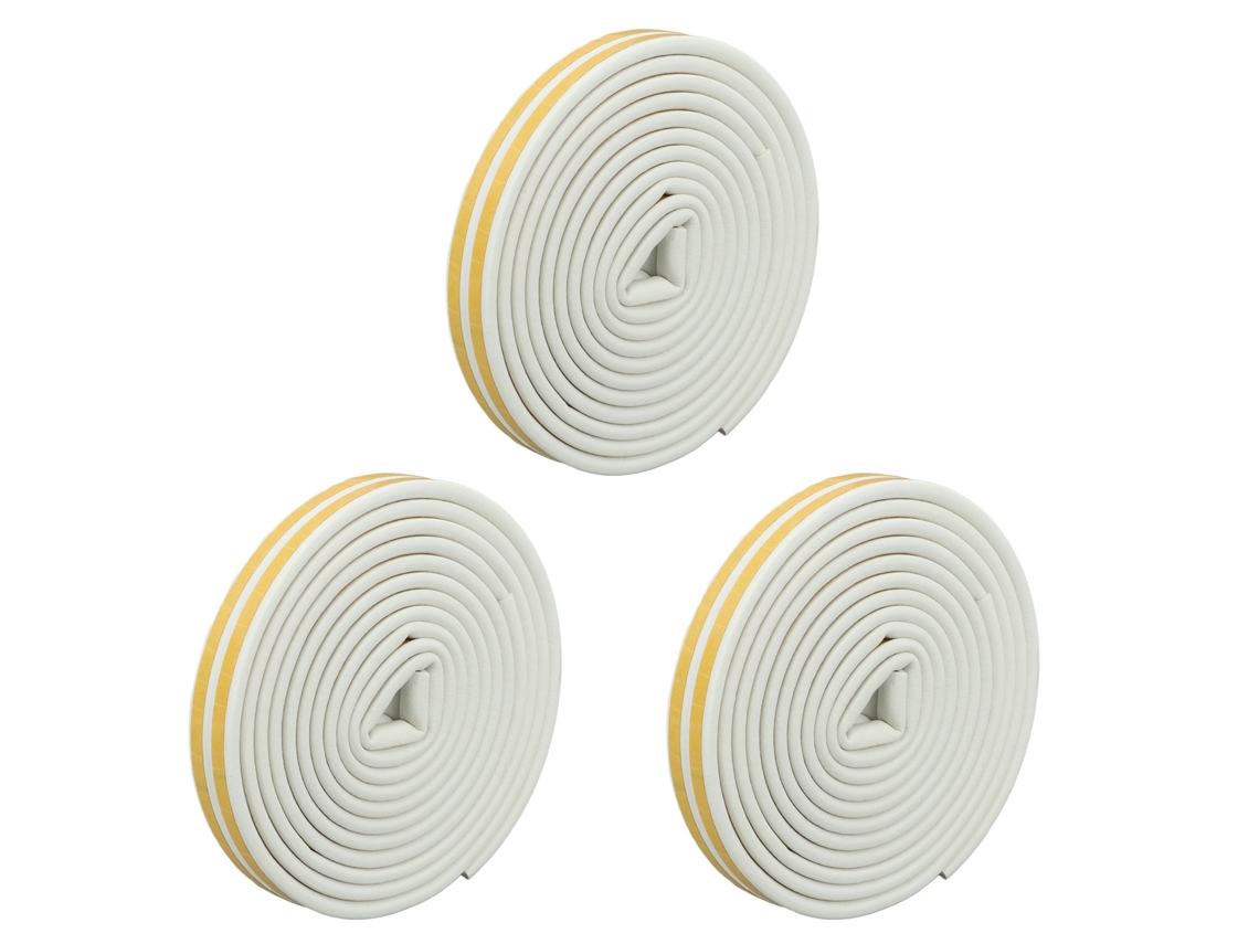 3 Piezas De Cinta Aislante Autoadhesiva Gruesa Para Puertas, Ventanas Y Garajes Con Absorción De Sonido.