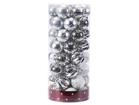 Adorno de Árbol de Navidad TUSERXLN Adorno Plata Blanca Plástico Blanco