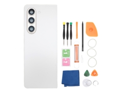 Capa De Vidro Traseira Para Galaxy Z Fold 5 5g F946 Branco Com Lente Câmera Fita Pré-instalada E Ferramentas De Reparo
