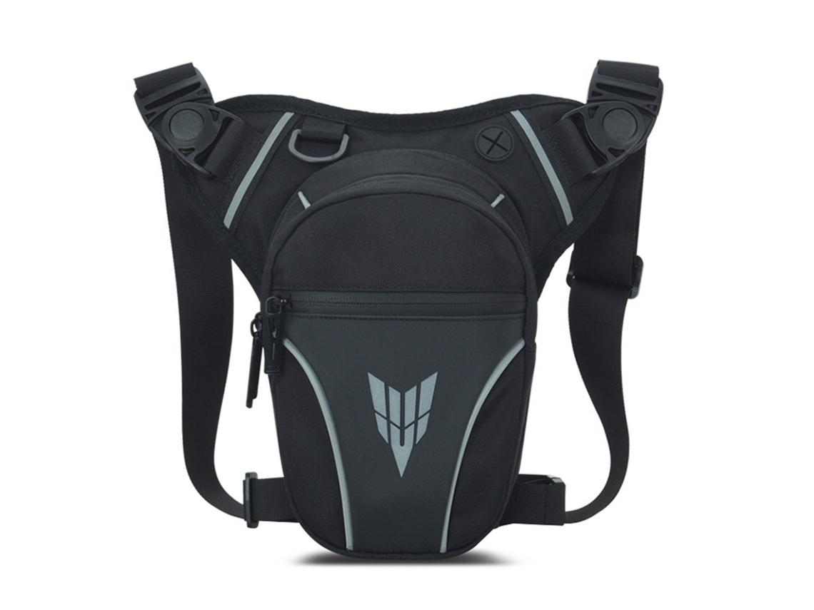 Bolso multifuncional para pierna y pecho Yuysan, resistente al agua, bandolera, ideal para ciclismo y motociclismo, negro.