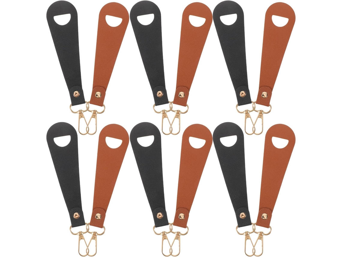 Juego 12 Pinzas Sombreros Resistentes Viento Negras Marrones Clips Multifuncionales Sujetar Durante Viajes
