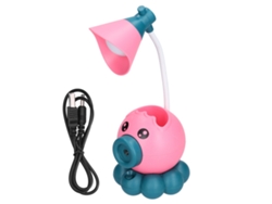 2026-lámpara De Escritorio Led Forma Pulpo Plegable Luz Blanca Cálida Usb Carga Linda Rosa Para Niños