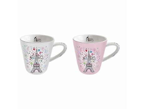 Dos vasos cónicos caja KIUB La Parisienne Fleurs