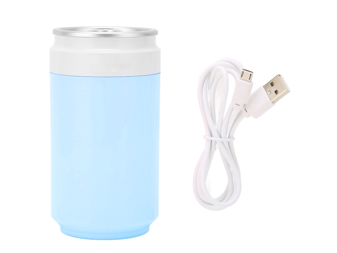 Difusor De Aceites Esenciales Usb Ultrasilencioso Con Humidificador Y Luces Led Para Coche, Hogar, Oficina Y Viajes - Azul