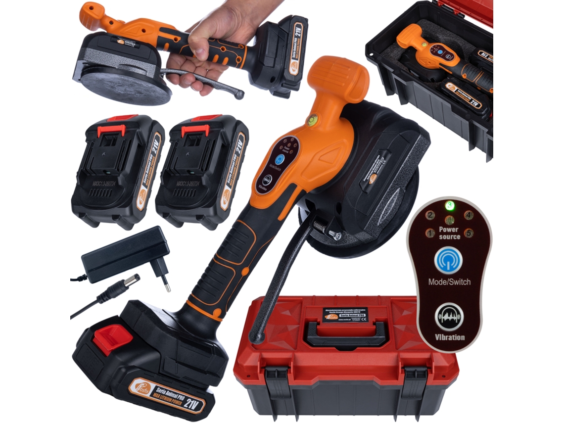 Ventosa vibratoria a batería Mosquito OM21V de Orange – 21 V, 800 W | Máx. 120 kg | Nivelación de azulejos