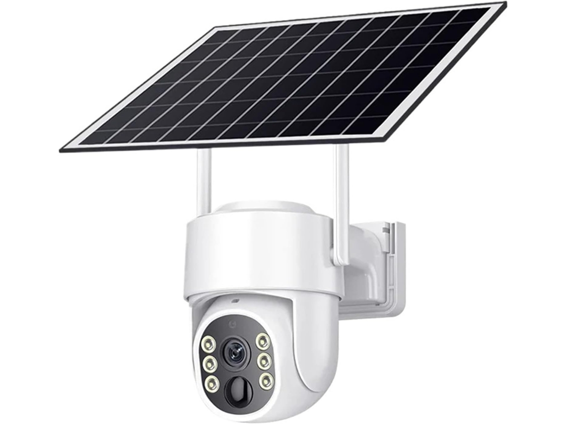Cámara Ptz Wifi Para Exteriores, Cámara Ip Solar Inalámbrica, Hd De 8 Mp, Batería Integrada.