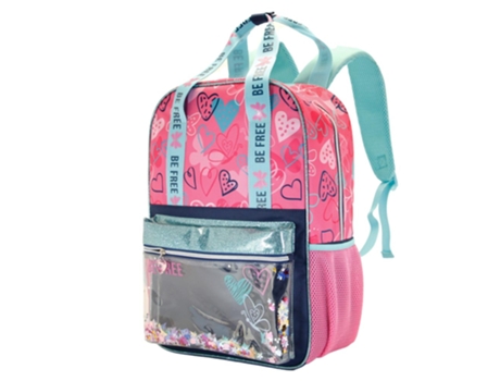 Oh My Pop! Be Free Mochila Glitter, Rosa