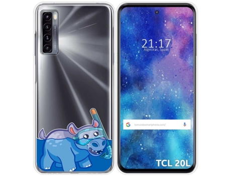 Carcasa TCL 20L / 20L+ TUMUNDOSMARTPHONE Dibujos Transparente Multicolor