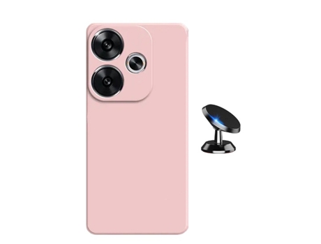 Funda Carro Compativel para Xiaomi Xiaomi Poco F6 PHONECARE Silicona Líquida Rosa