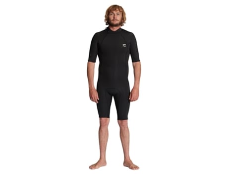 Terno de Neoprene Manga Curta com Zíper Nas Costas Absolute Preto Lbillabong