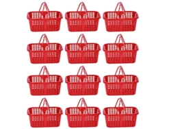 20 Piezas Recipientes De Juguete Cesta De Malla Con Asa Cesta De Snack Asa De Plástico Cesta De Frutas Con Asa Cestas De Huevos De Plástico Webake