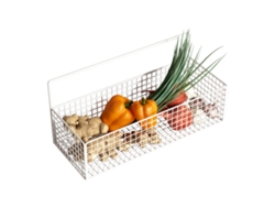 Cesta De Alambre Para Colgar En La Pared Con Respaldo Adhesivo Para Organizar Frutas Y Guardar Objetos En La Cocina.