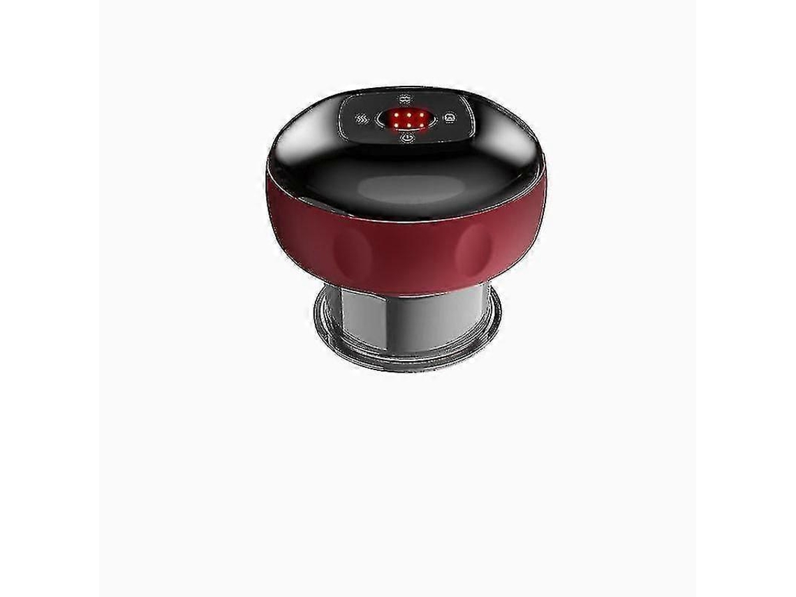 Masajeador inteligente con ventosa y luz roja. Dispositivo eléctrico de masaje con ventosa.